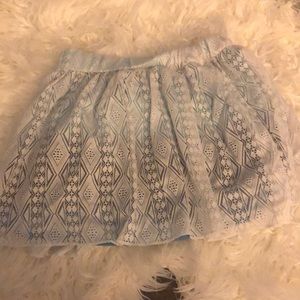 Faded glory girls blue skirt